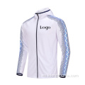 Chaqueta deportiva de sudadera con capucha de poliéster de poliéster livianos